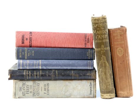 Collection of books of military and other interest to include, Wingate Major F.R. Ten Years Captivity in the Mahdi's Camp. Am