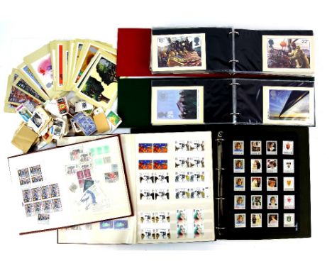 Large Collection  of 4 boxes, Great Britain stamps from 1969 to modern with Presentation Packs, First Day Covers, PHQ Cards, 