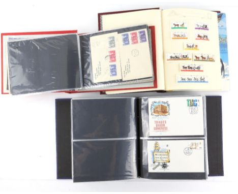 Collection of Great Britain and Channel Islands mint stamps and First Day Covers together with two albums of World Stamps