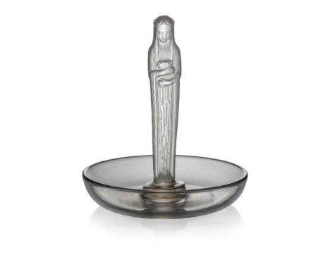  RENÉ LALIQUE (1860-1945) STATUETTE DE LA FONTAINE CENDRIER, NO. 288 designed 1925clear and frosted&nbsp;engraved R. Lalique&
