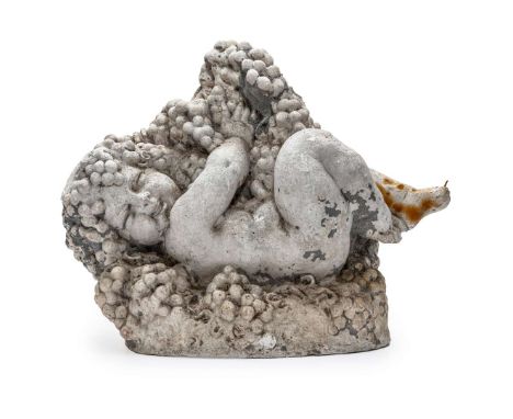  RENÉ LALIQUE (1860-1945) BACCHUS ENFANT MAQUETTE FOR CP572 designed 1930plaster and wire 46.5cm (18 ¼in) high, 57cm (22 ½in)