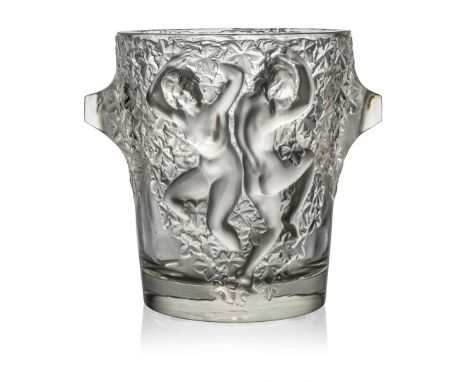  MARC LALIQUE (1900-1977) GANYMEDE CHAMPAGNE COOLER clear and frosted&nbsp;stencilled R. LALIQUE FRANCE&nbsp; 23cm (9in) high