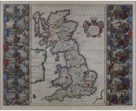 Joan Blaeu – Britannia prout divisa fuit temporibus Anglo-Saxonum prefertim durante illorum heptarchia (Britain as it was div