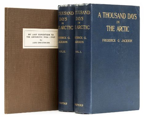 Polar.- Jackson (Frederick G.) A Thousand Days in the Arctic, 2 vol., first edition, 5 folding maps (a few minor repairs to v