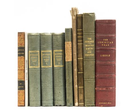 [Keble (John)] The Christian Year, 2 vol., first edition, A.L.s. from the author loosely inserted, half-titles, bookplate of 