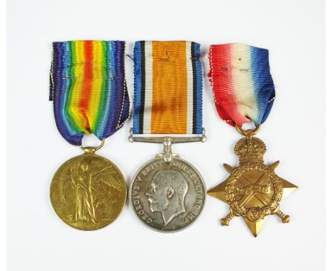 A World War I trio, comprising; 1914-15 star, war medal and victory medal, awarded to '21980 Pte D.W. Roberts Welsh R.' (3)