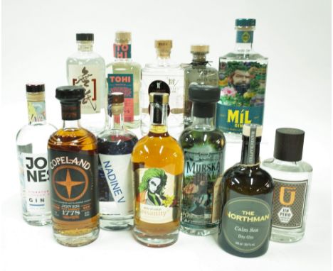 Box 8 - Gin Copeland Navy Strength Mil Gin Jones Signature Nadine V Atlantic Coal NIF Rare Dry Gin Hot Fusion Ginsanity The N