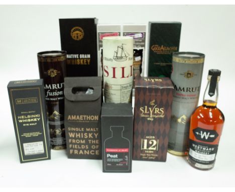 Box 6 - WhiskyHelsinki Islay MaltAmrut Fusion Single MaltAmrut Peated Indian MaltAmaethon Single MaltElements of Islay Blende