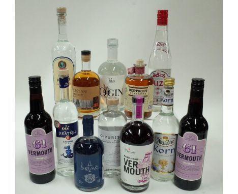 Box 28 - Mixed Spirits Bodega Cuatro Rayas 61 Vermouth (2 Bottles)Zachos Ouzo Isi Doros Arvanitis Ouzo Gatsios Ouzo Alstadter