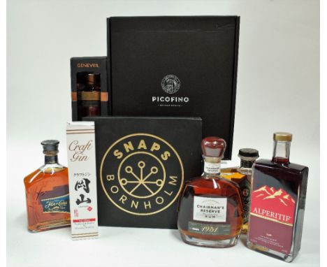 Box 9 - Mixed SpiritsPicofino Artisan Gin Fusion Vermouth (3 Bottle Presentation Case)Bornholm Snaps (8 Flavoured Miniatures 