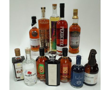 Box 55 - Mixed Spirits Black Bean Rum Sampan Rum Seven Seals Whisky Copper Republic Bourbon Phraya Gold Rum Paradiso Tequila 