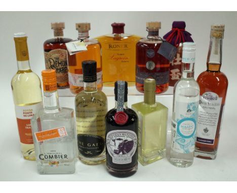 Box 33 - Mixed Spirits Roner Grappa Riserva Combier Orange Liqueur Ponte Lima Vinho Verde The Gael Scottish Gin The Demon's S