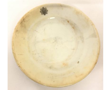 A WW2 style German Air Raid Police (R.L.B) ceramic plate.  Approx. 15.5cm diameter.