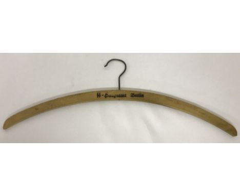 WW2 style German Waffen SS wooden coat hanger.  Approx. 42.5cm across.