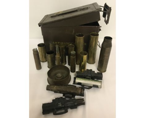 &nbsp;Comprising 4 x MK1 DS clips, 4 x 20mm cannon shell cases, one inert complete cannon shell, 1 x 50 cal Twin Cities round