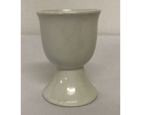 WW2 style German Kriegsmarine white ceramic egg cup.  Approx. 7cm tall.