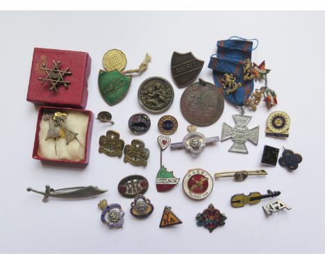 A Selection of Enamel Badges etc. 