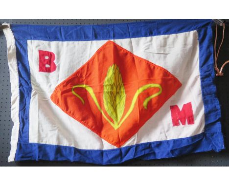 A Buries, Markes Ltd Flag flown by M.V. Tsuru Arrow, 90x60cm 