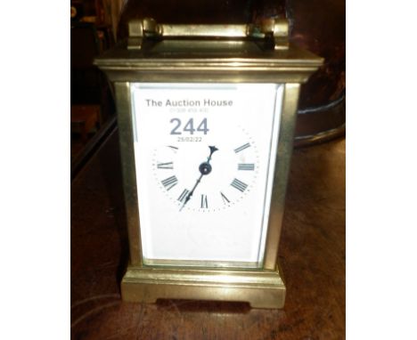 Victorian brass carriage clock