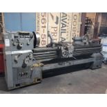 SUMMIT 19-4 SUPER 20 LATHE, 4" THROUGH HOLE, 19" SWING, 80" BETWEEN CENTERS, 16" 4-JAW CHUCK,