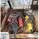 LOT - (3) MILWAUKEE & (1) DEWALT 4-1/2" ANGLE GRINDERS
