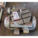 12" TILTING ROTARY T-SLOT TABLE, NO DATA TAG