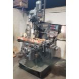 LAGUN FTV-510 VERTICAL MILL, W/ ACU-RITE III DRO, 11" X 58" TABLE, S/N 27944, W/ TOOL HOLDERS,