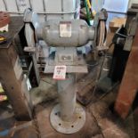 BUFFALO 10" DOUBLE END PEDESTAL GRINDER, MODEL B-10 (L), 2 HP, 220V, SINGLE PHASE, 1750 RPM