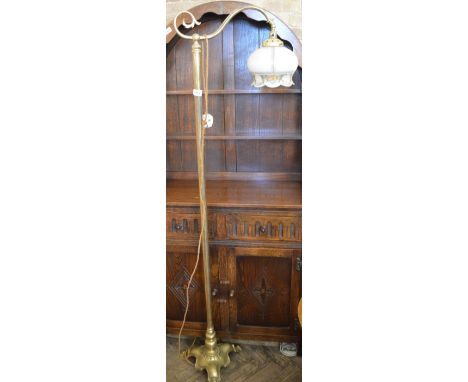 A Brass standard lamp