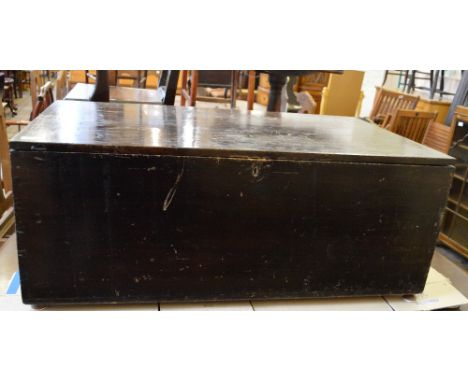 A wooden trunk