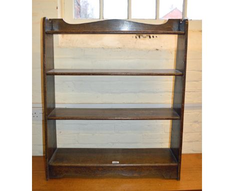 An Oak floor standing book shelf