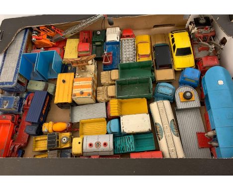A selection of diecast model work vehicles 