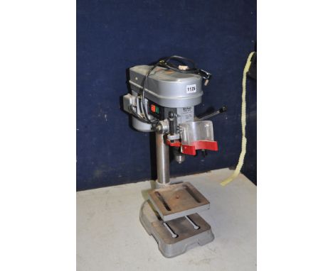 A WICKES PILLAR DRILL 59cm high and a Wickes Bench grinder (both PAT pass and working) (2)