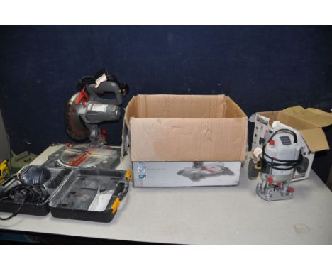 A PERFORMANCE POWER MITRE SAW, Router and a Performance Pro detail sander (all PAT pass and working)