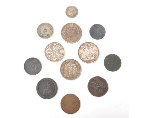 A collection of 18th, 19th and 20th century British and Foreign coins. The collection to include an 1893 Victoria crown, a 18