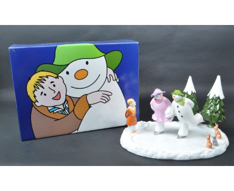 Coalport Characters - The Snowman - A 2006 limited edition ceramic figurine, 'Ice Dance' no. 204 out of 950. Housed within th