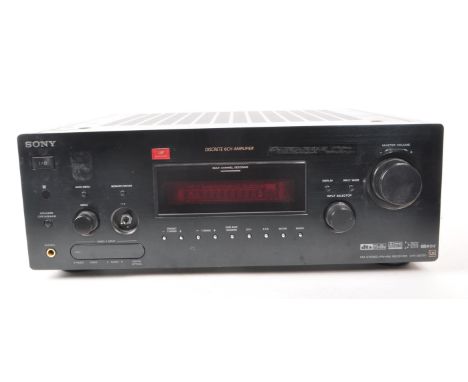 SONY - A 2003 discrete 6 channel amplifier, FM Stereo / FM-AM receiver, model STR-DB790. Serial number, 6601652. Casing is bl