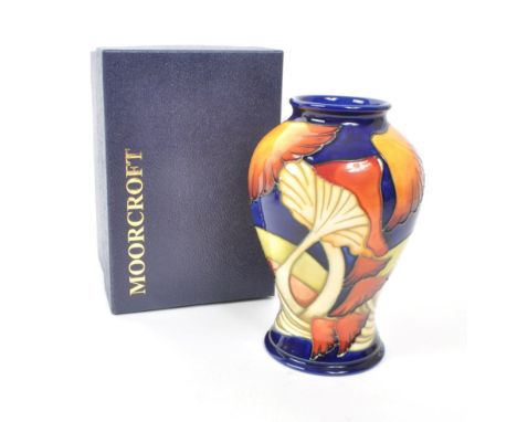 Moorcroft - A modern ceramic vase designed by Kerry Goodwin in the Parasol dance design, 2005, signature and impressed makers