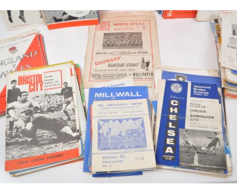 A large collection of vintage 1960s and 1950s football programmes, as well as some Rugby examples as well. To include example