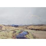 George Houston (1869-1947) Watercolour River scene, Ayrshire, Scotland, signed lower left, 24cm x