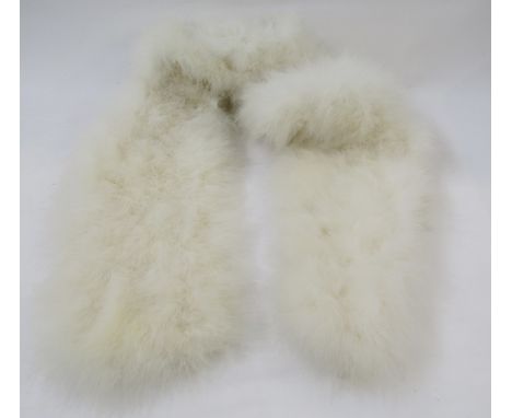 A white swansdown vintage stole
