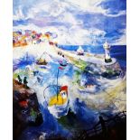 Liz Knutt (b.1932) Limited edition print "Rough Ride", signed lower right, numbered 356/850, 62cm