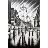 John Duffin (b.1965)  Limited edition print "City Rain, the Strand, London", signed in pencil and