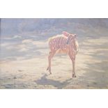 Dino Paravano (b.1935) Oil on canvas "Nyala Doe", signed and dated 1985, lower left, 49cm x 75cm