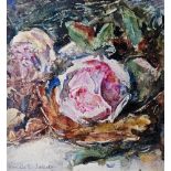 Francis Edward James RWS (1849-1920) Triptych of watercolours Still life flowers, each signed in