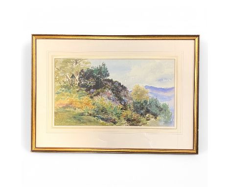 Collection of 5 Watercolour Landscapes. Caroline St. John Mildmay (British, 1834-1894) unsigned, Calton Moor 1869. Abbott & H
