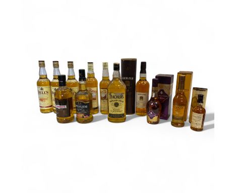 A collection of assorted Scotch Whisky and other spirits, to include The Balvenie, DoubleWood Single Malt Scotch Whisky, Aged