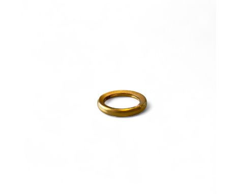 A "22" Marked 22ct Yellow Gold Tested Wedding Band / Ring   Size: L 1/2 Approximately  Weight: 8.6g