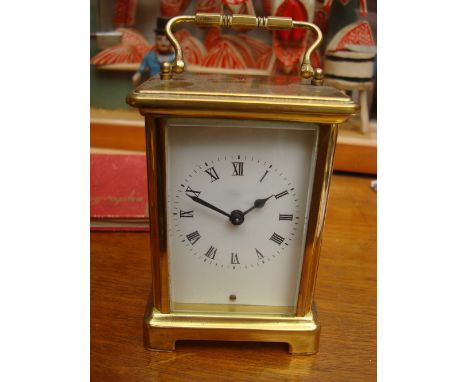 A 20th Century carriage clock.