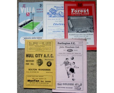 1960-61 FIRST SEASON LEAGUE CUP PROGRAMMES X 5
Fair / good